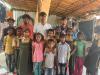 Kids Gathering under house